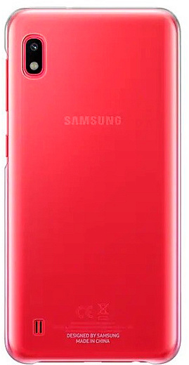 Бампер оригинальный Samsung Gradation для A10 (розовый)